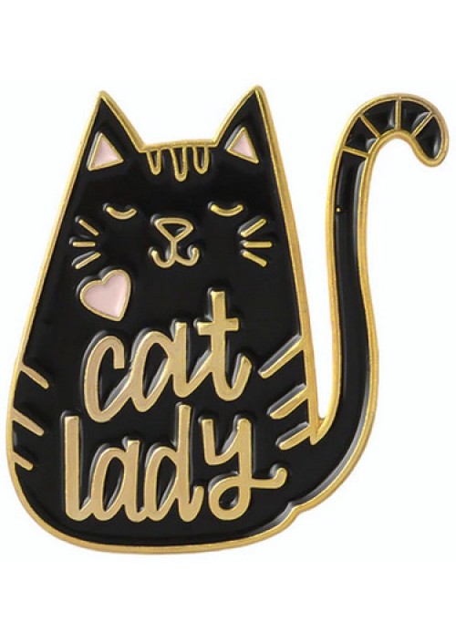 Cat Lady Enamel Pin